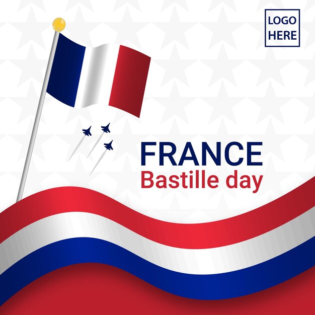 France Bastille day template