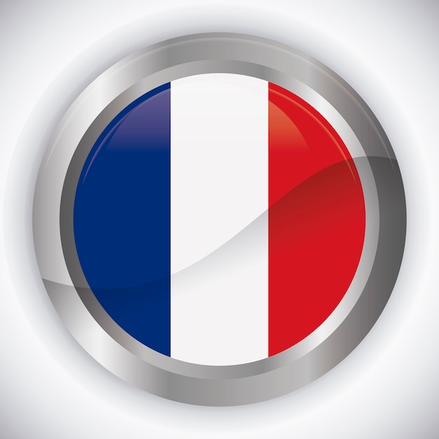 Vector france flag design