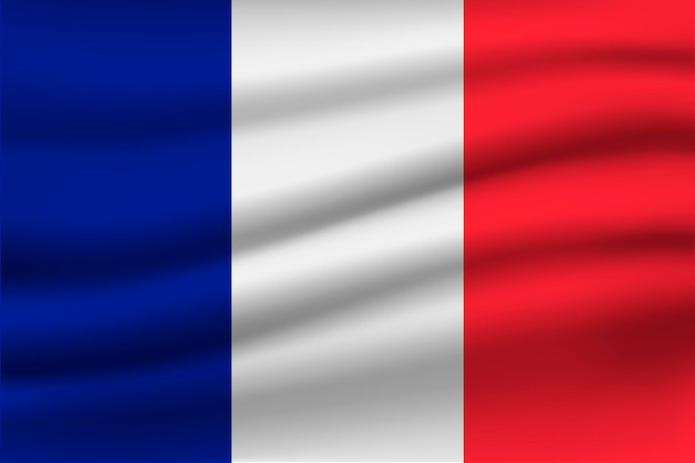 France flag realistic image