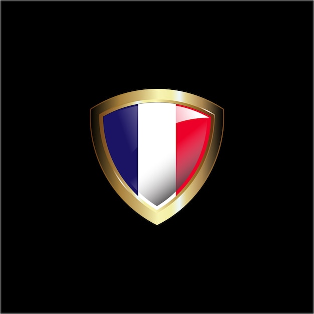 france flag shield