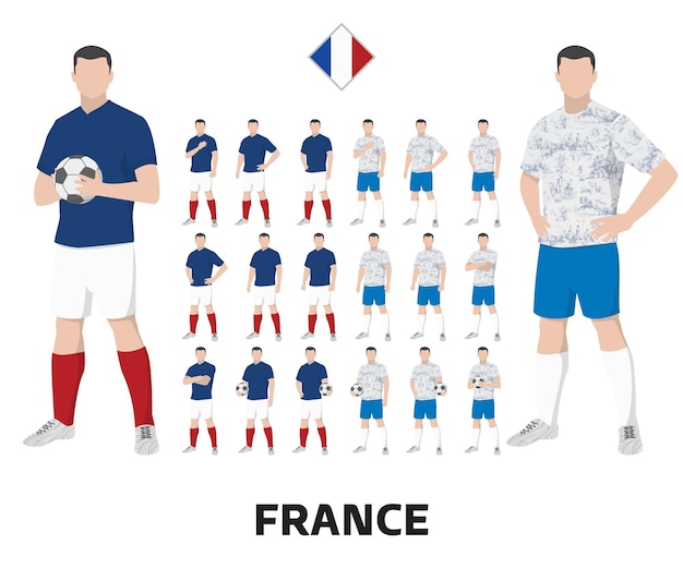 France Football Team Kit, Home kit and Away Kit