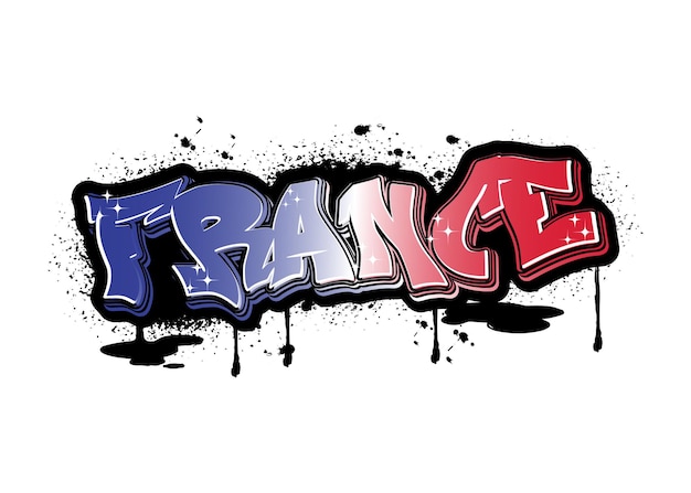 france graffiti lettering typography art illustration