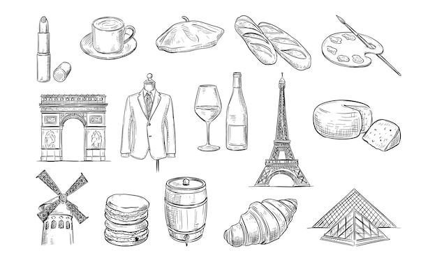 france handdrawn collection