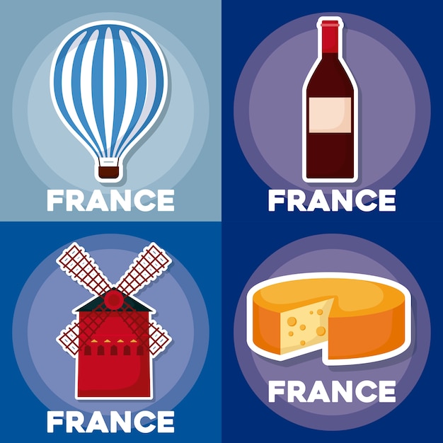 France icon set