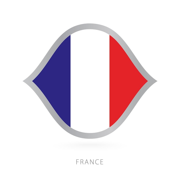 France national team flag in style for international basketball competitions