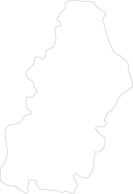 Vector francisco morazan honduras outline map