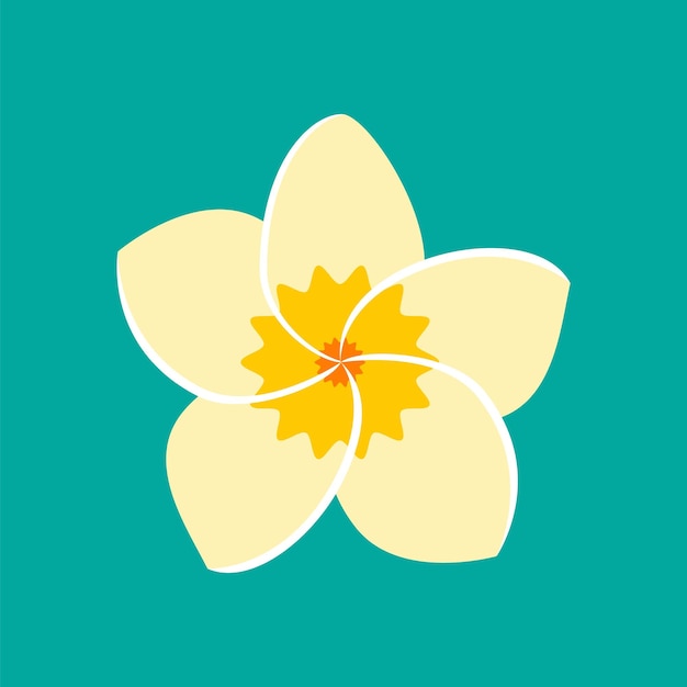 Frangipani flower icon