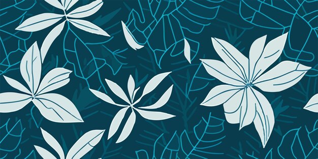 Vector frangipani symphony orchestrating visual harmony in floral patterns