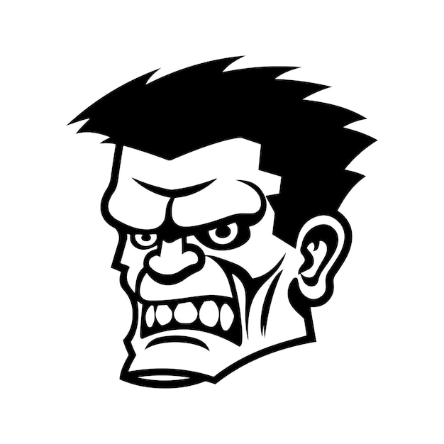 Frankenstein mascot logo hand drawn illustration Suitable For Logo Wallpaper Banner Background Card Book Illustration TShirt Design Sticker Cover etc