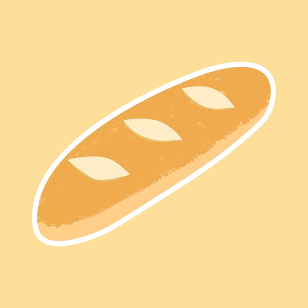 Frans stokbrood Vector kunst illustratie