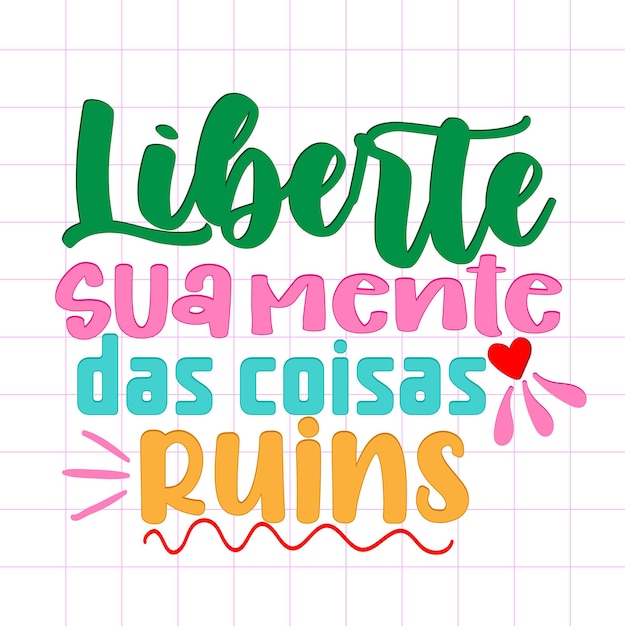 Vector frase motivacional de simples edicao