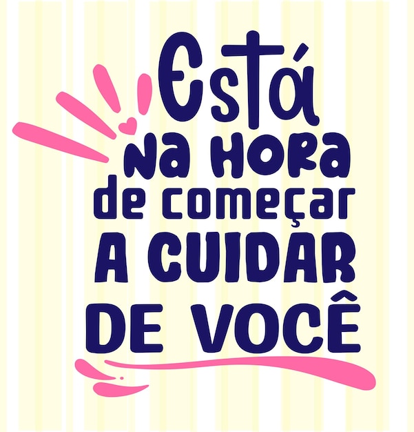 Vector frase motivacional de simples edicao