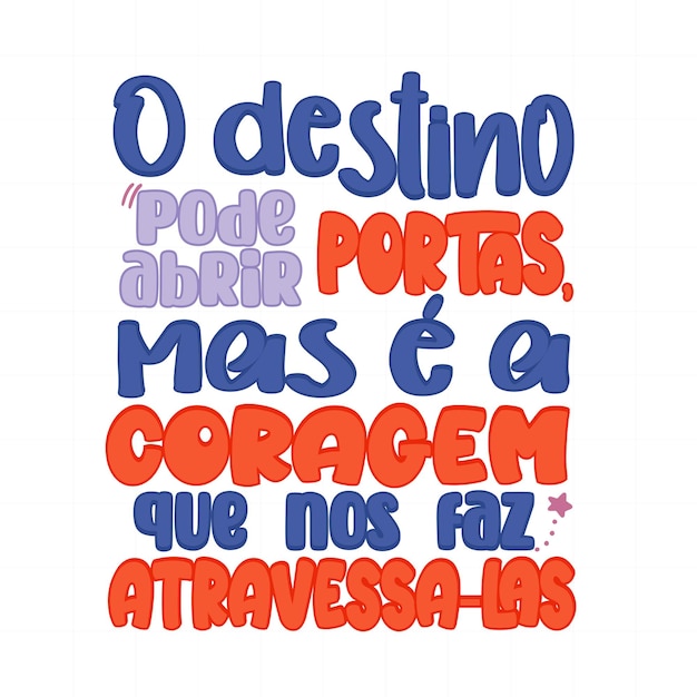 Frase motivacional em português brasileiro