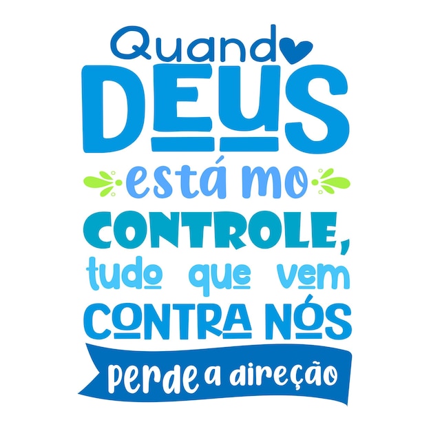 Vector frase religiosa de simples edição