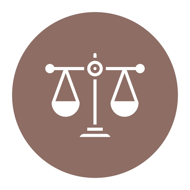 Fraudulent Scales of Justice icon vector image Can be used for Corruption