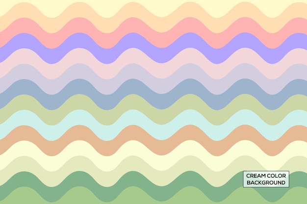 Free abstract background with colorful wavy stripes vector illustration eps 10