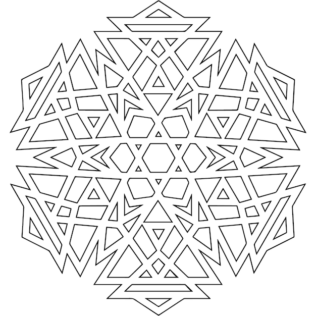 free black mandala vector circle design