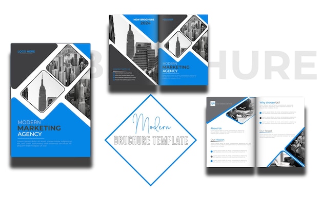 Vettore progettazione di brochure gratuite progettazione di brochures uniche brochure modello di progettazione di master modello di progettazione reale