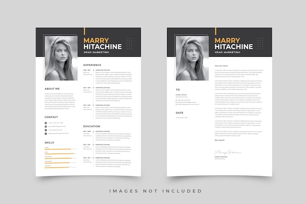 Free clean resume template