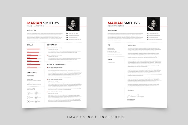 Free clean resume template