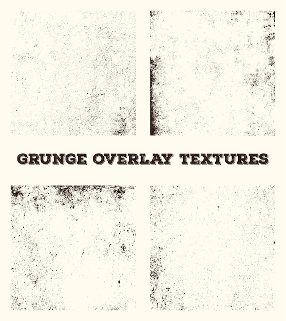 Vector free collection of grunge overlay textures