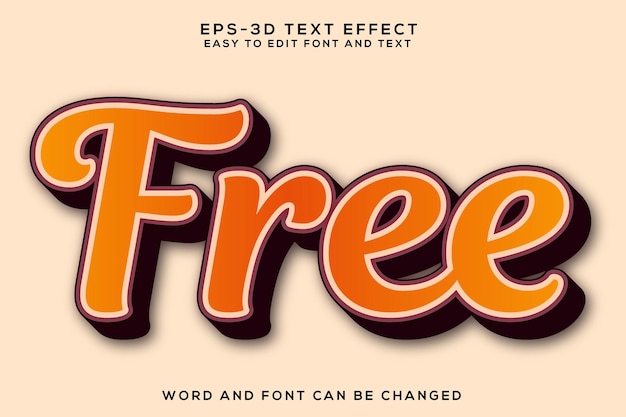 Free colorful 3d text effect