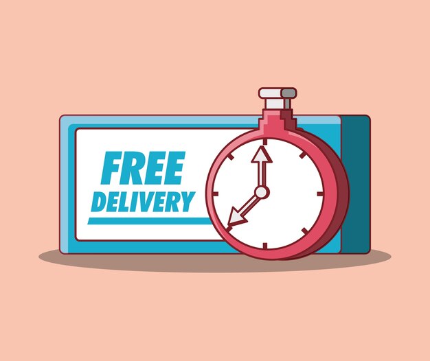 Free delivery design with chronometer