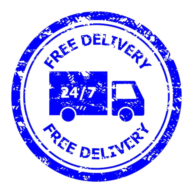 Free delivery rubber stamp for post office