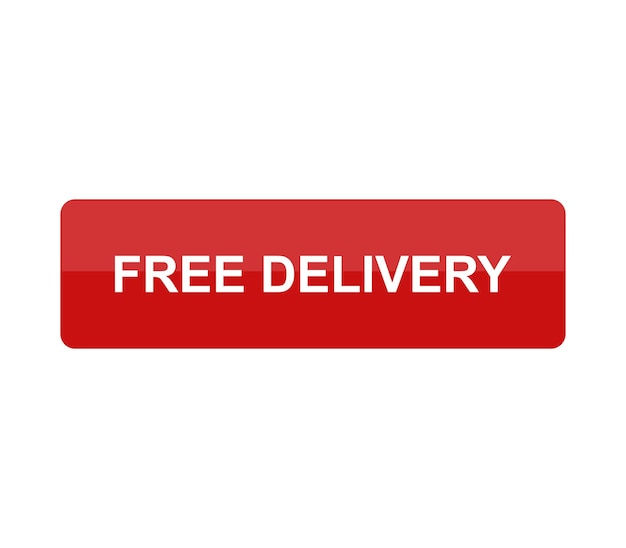 Vector free delivery sign