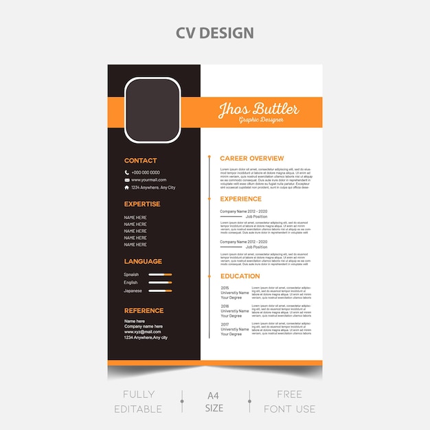 Скачать бесплатно шаблон дизайна Clean Corporate Cv