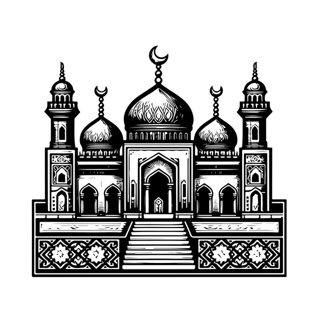 Free Download vector mosque illustration collection