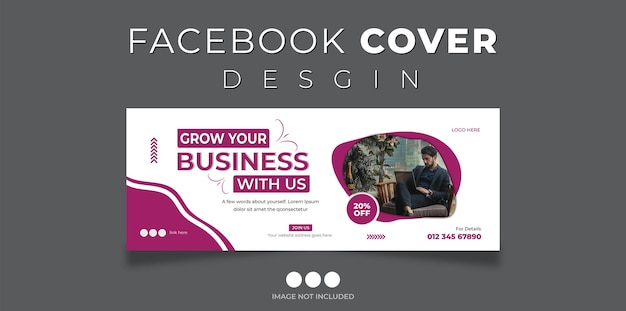 free eps digital marketing facebook cover page design template
