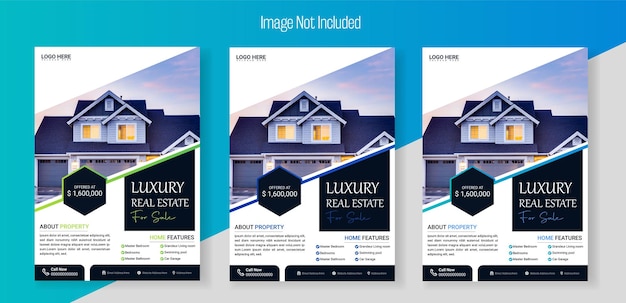 Free EPS real estate house property flyer poster template