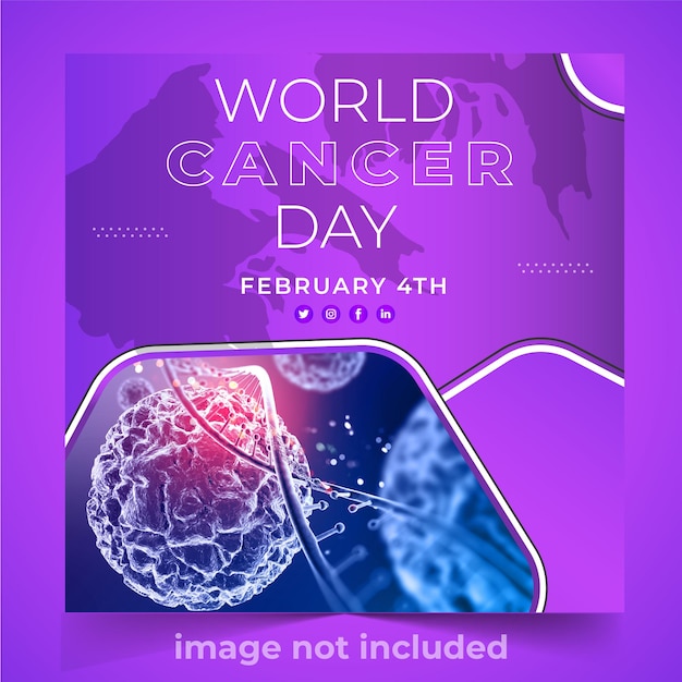 Free EPS world cancer day awareness social media posts