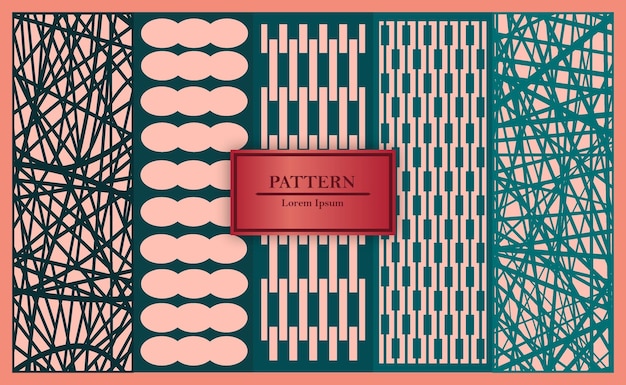 free flat design art deco vector bundle pattern