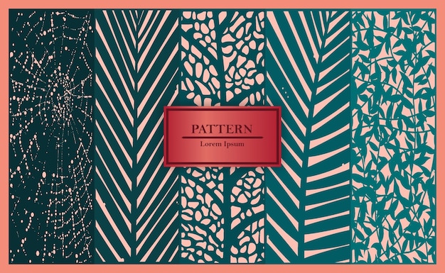 free flat design art deco vector bundle pattern