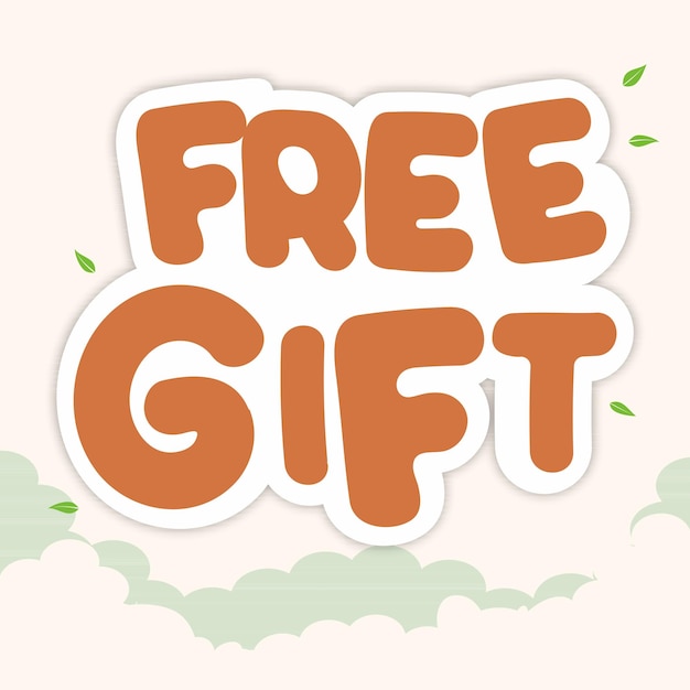 Free Gift banner promotion sale