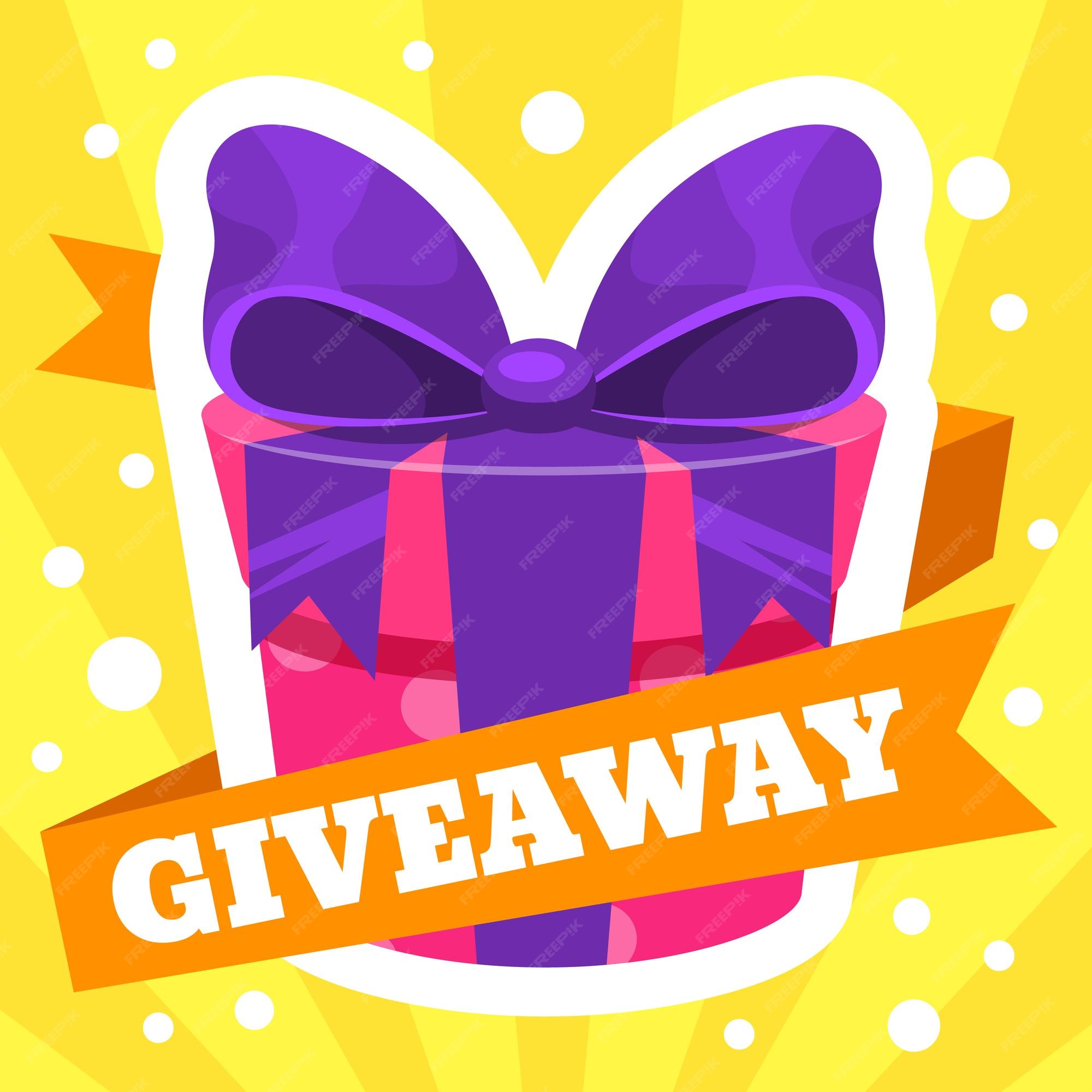 Premium Vector  Free giveaway wrapped gift box motivation for customers  quiz giveaways post free gifts