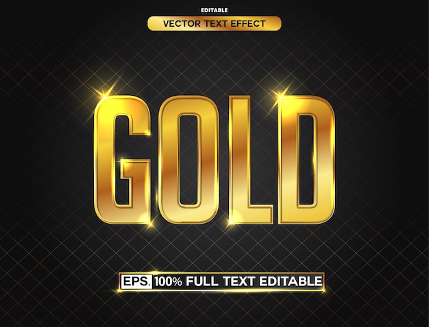 Free gold text effect trending modern text effect can be edited