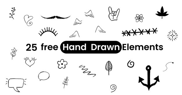 Free Hand Drawn Elements