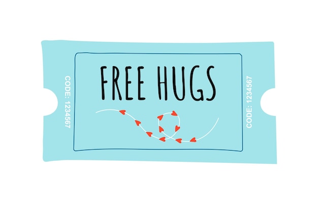 Vector free hugs coupon