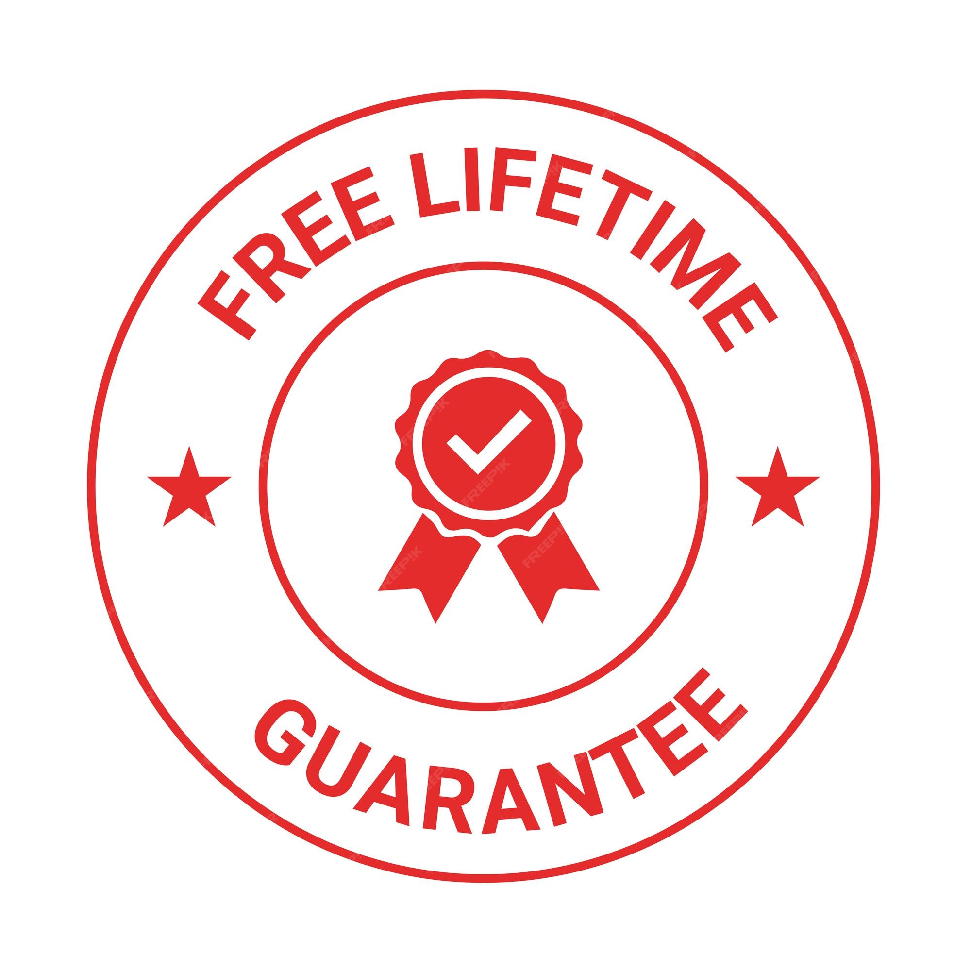 Lifetime Guarantee Membership Ideal Image Premium Vector | Free lifetime guarantee trust badge design free life