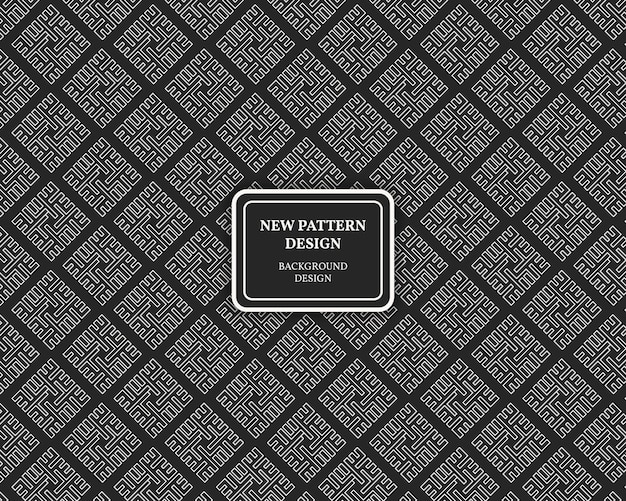 Free luxury black and white pattern design template