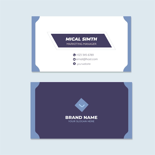 Vector free modern and clean professional business card template