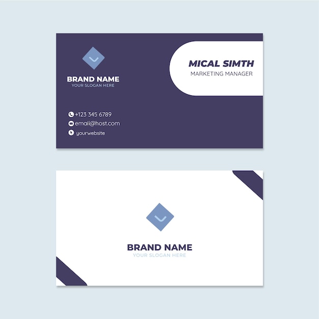 Vector free modern and clean professional business card template