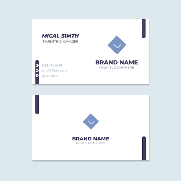 Vector free modern and clean professional business card template