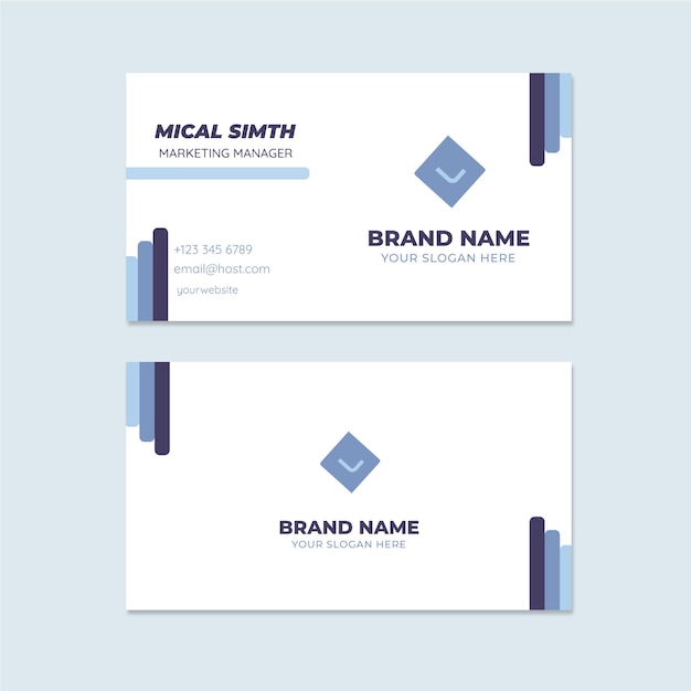 Free modern and clean professional business card template