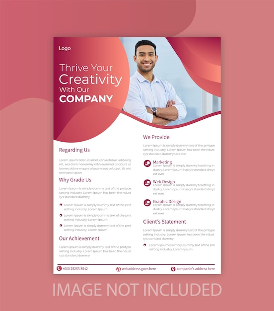 Free Modern creative business flyer template