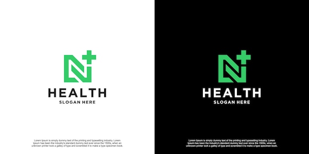 Vector free modern health logo design