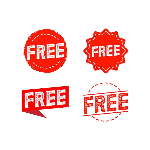 Free offer text marketing promotional labels